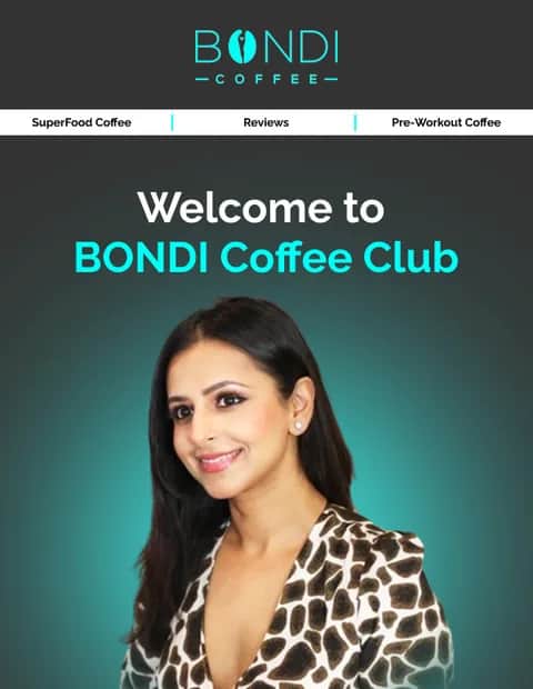 Bondi Coffee campaign email featuring product photography and a clear call to action
